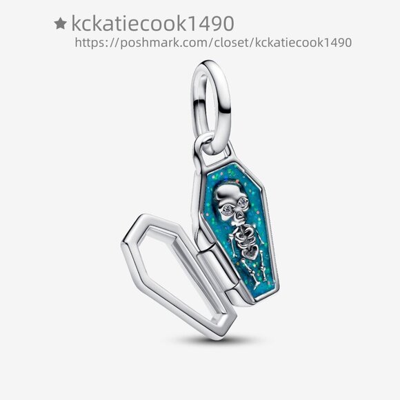 Pandora Openable Glow-in-the-dark Coffin Charm - Picture 1 of 4